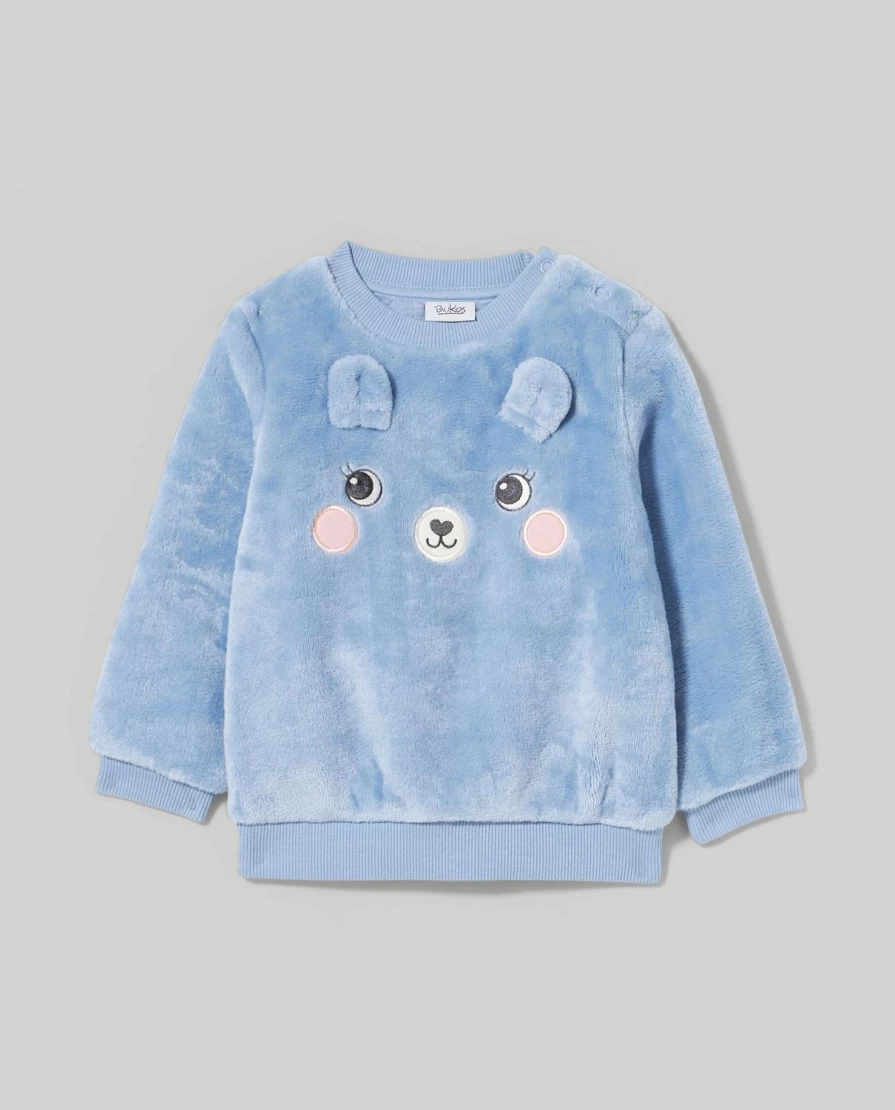 Blukids Newborn Fleece Sweatshirt - Soft & Cozy Baby Pullover for Boys & Girls