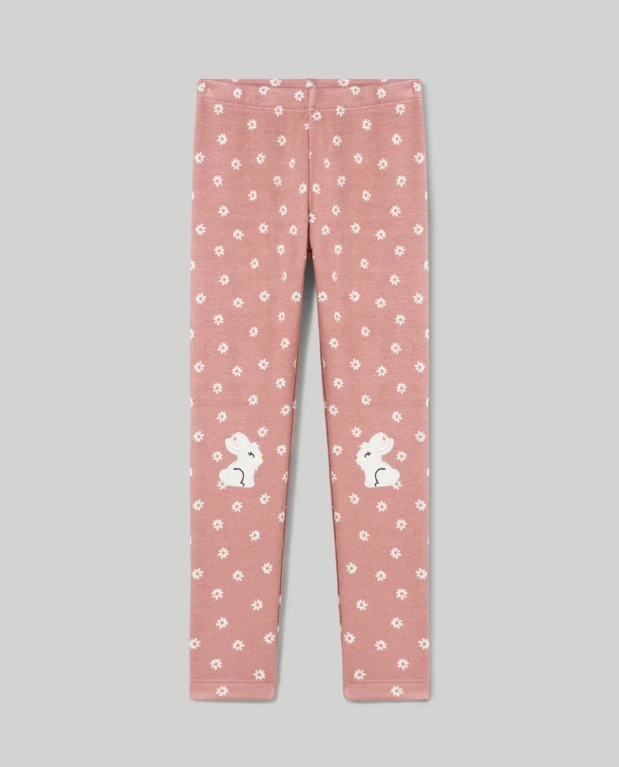 "Blukids Girls' Light Fur Leggings – Soft & Warm Children's Winter Pants"