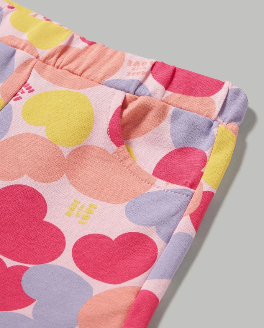 Blukids Newborn Baby Girl's Soft Stretch Cotton Trousers - Comfortable & Breathable