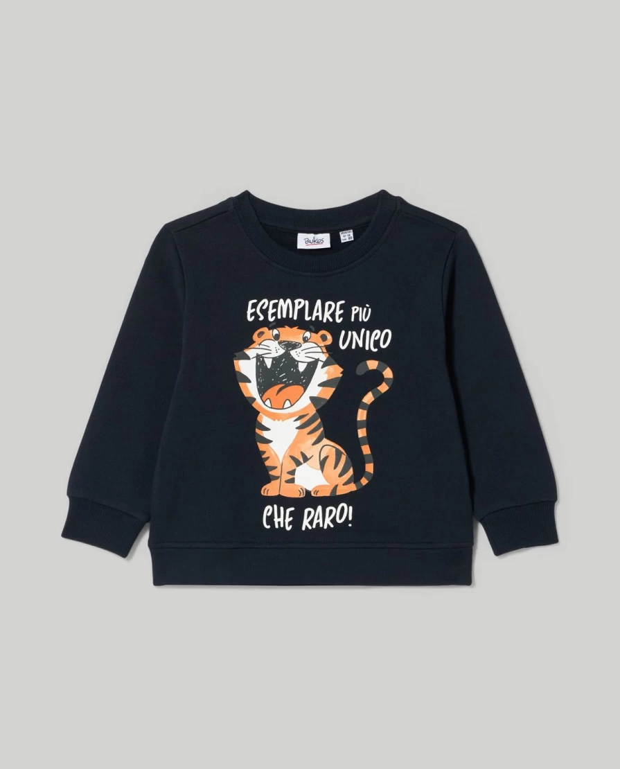 Blukids Newborn Baby Crewneck Sweatshirt with Adorable Print - Soft Cotton Comfort