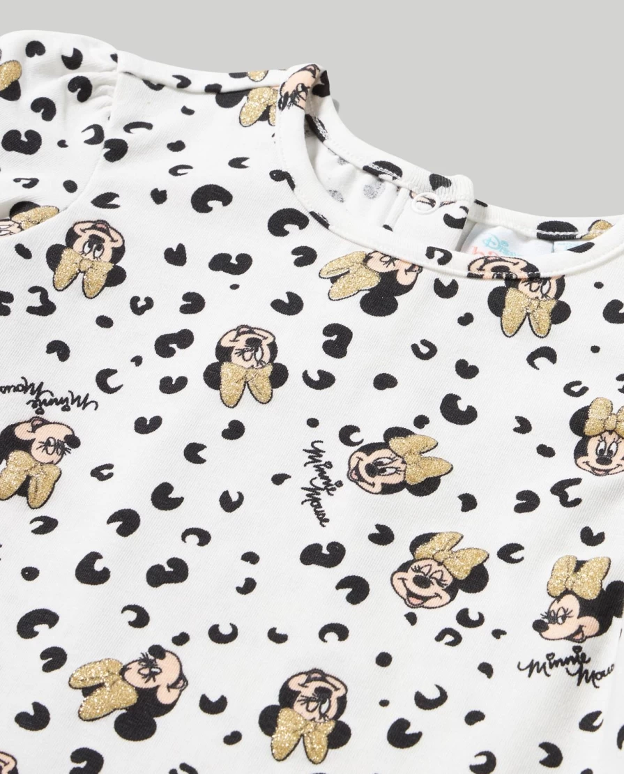 Blukids Disney Christmas Printed T-Shirt for Newborn Baby Girls
