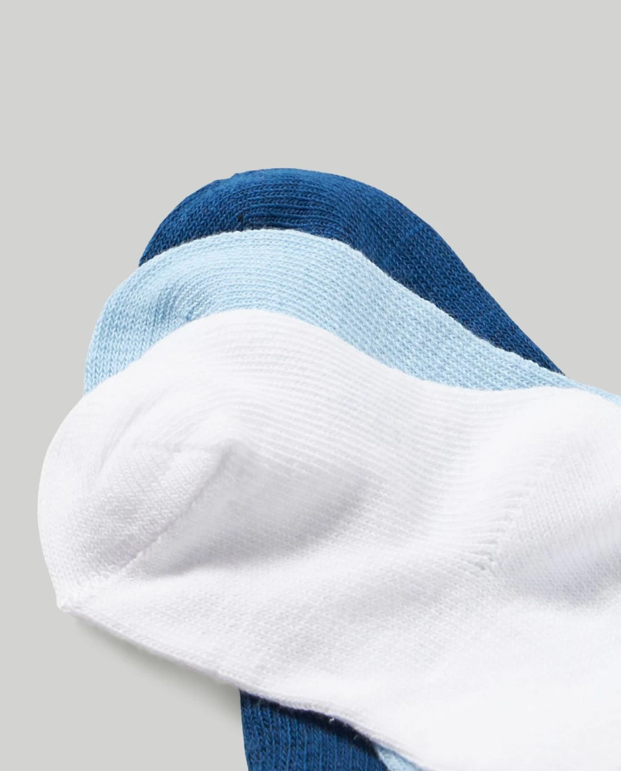 Blukids Newborn Baby Short Socks 3-Pack - Soft Cotton Ankle Socks for Infants