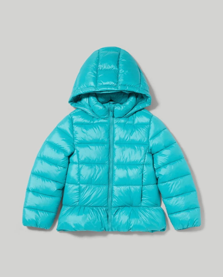 Blukids Girls' Recycled Repreve Padded Down Jacket - Eco-Friendly Kids Winter Coat