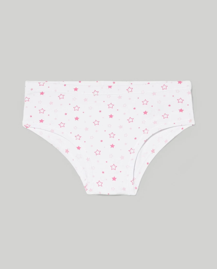 Blukids Girls Cotton Comfort Waist Briefs - Soft Kids Underwear for Children