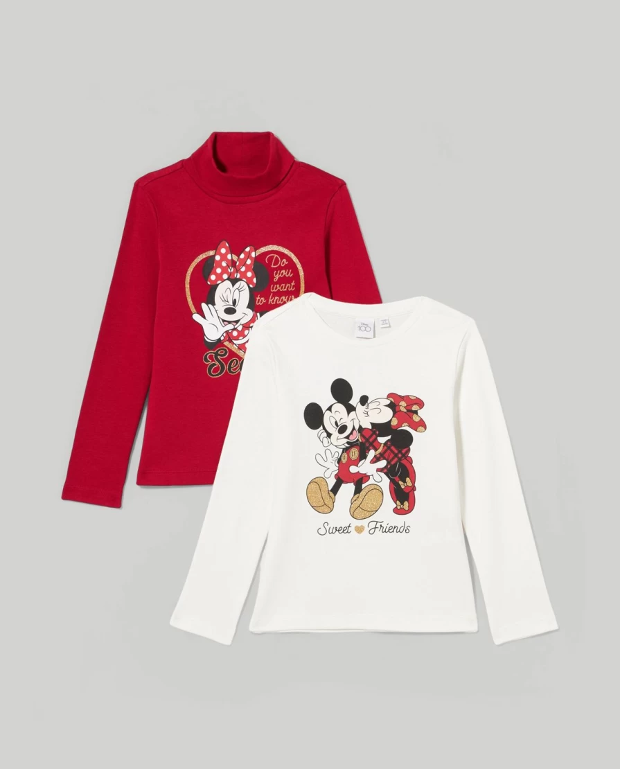 "Blukids Girls' 2-Pack Pure Cotton Interlock T-Shirts & Turtlenecks | Soft Children's Clothing"