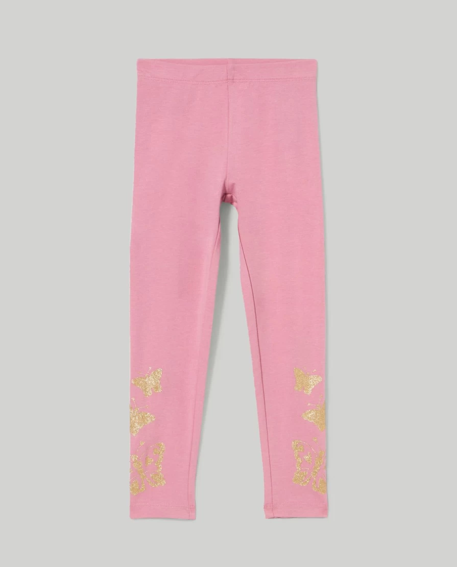 Blukids Girls' Stretch Cotton Printed Leggings for Children - Comfortable & Stylish