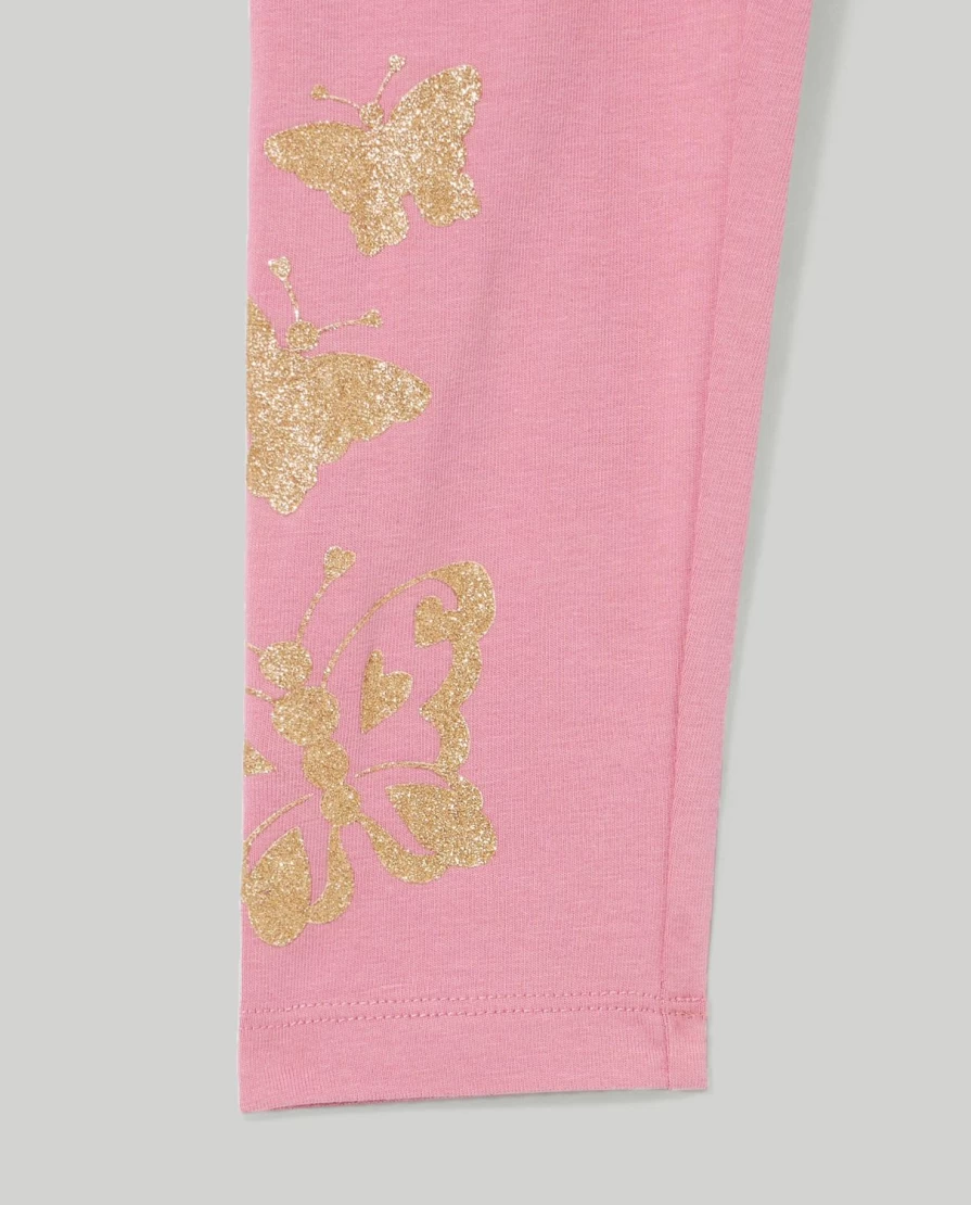 Blukids Girls' Stretch Cotton Printed Leggings for Children - Comfortable & Stylish