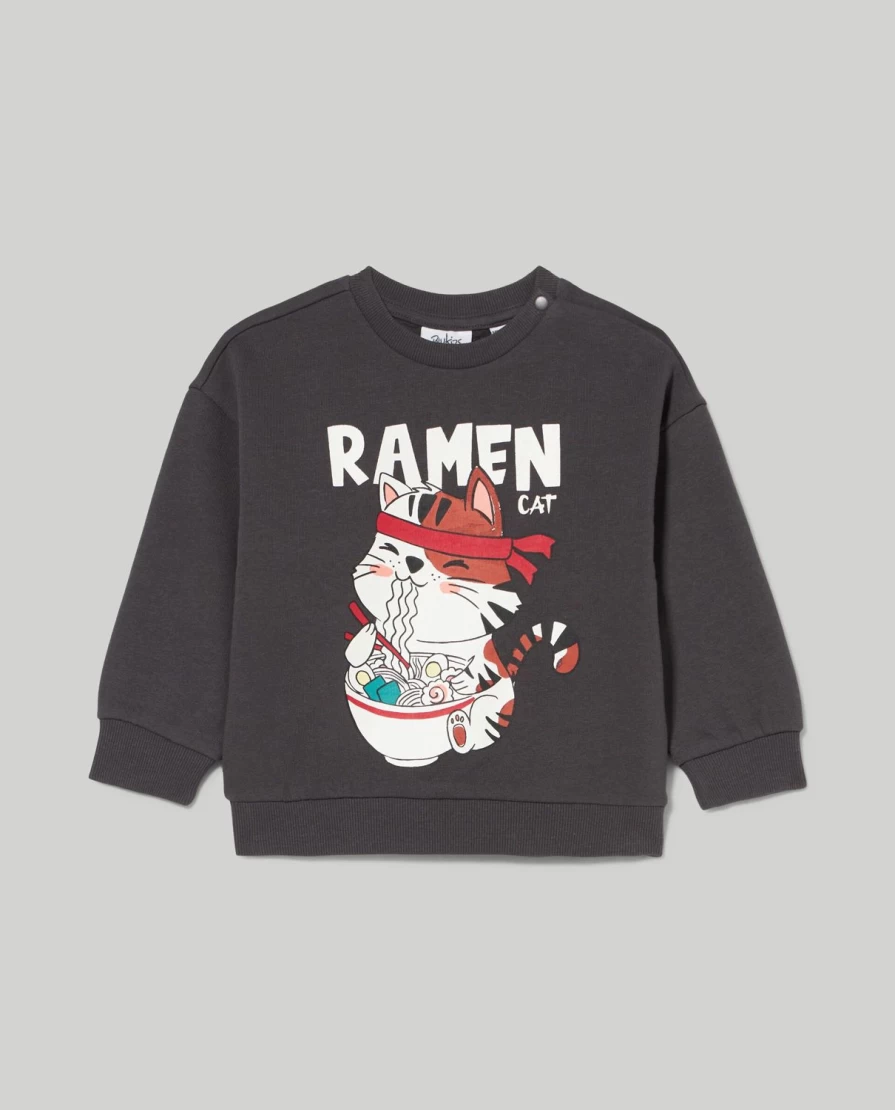 Blukids Newborn Baby Cotton Sweatshirt with Cute Print - Soft & Comfortable