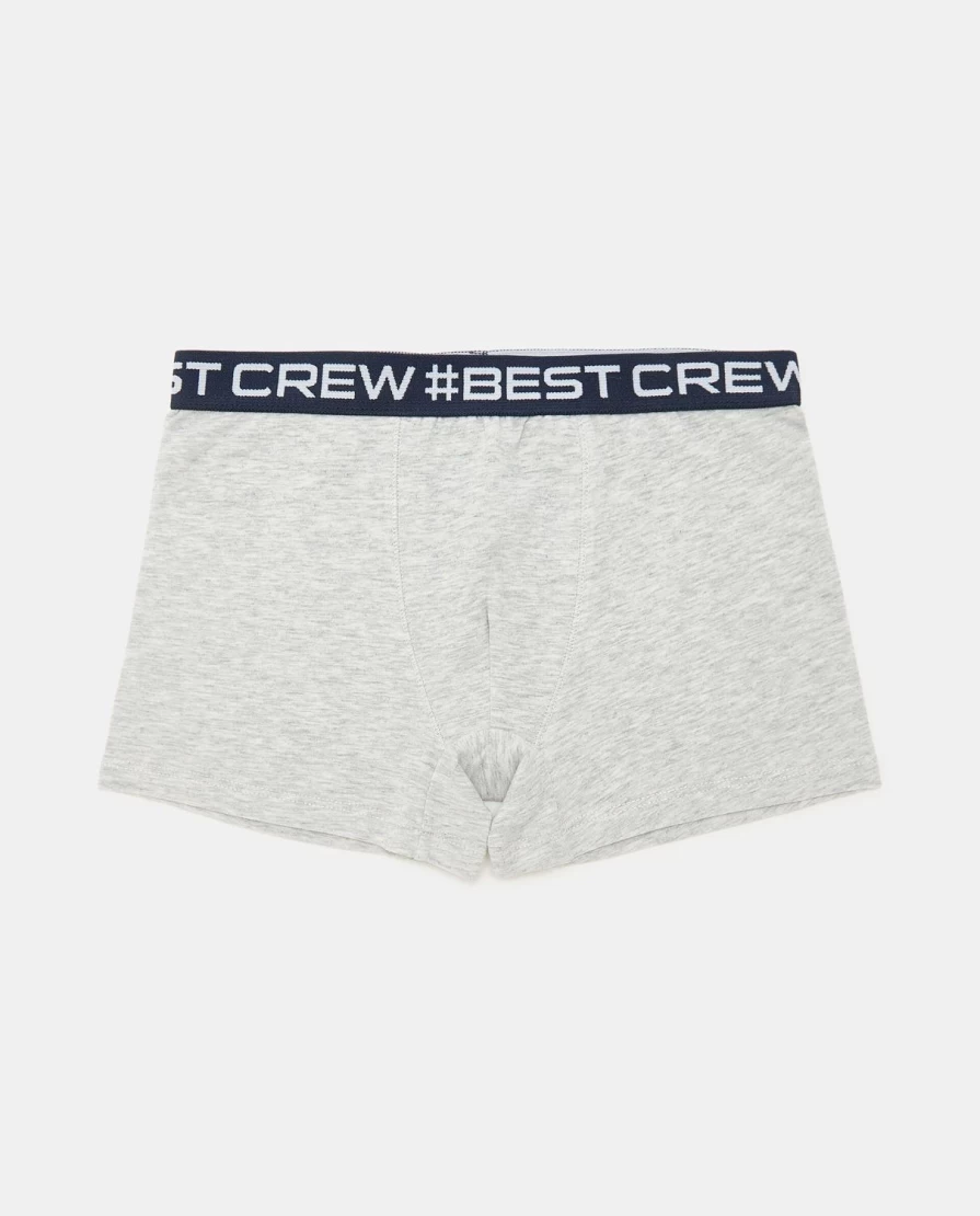 Blukids Youth Boys' Cotton Stretch Boxer Briefs - Pack of 3 Comfortable Underwear