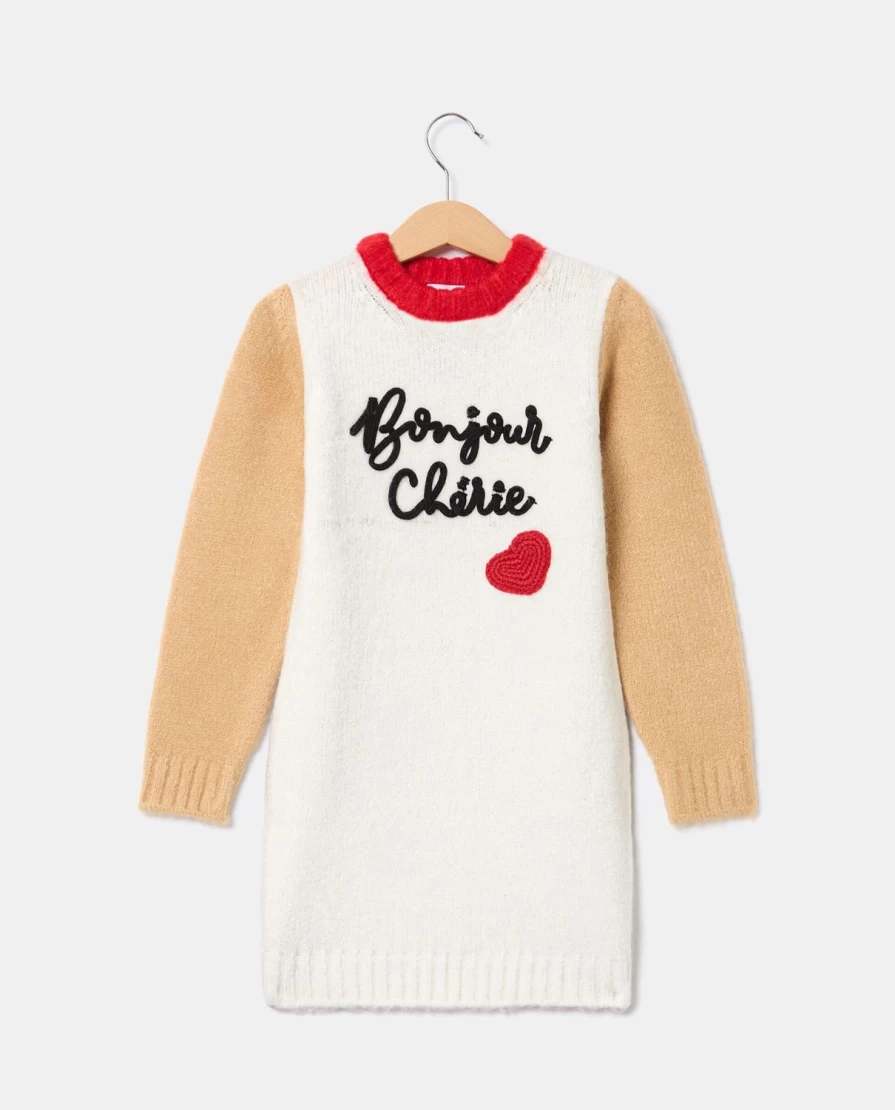 Blukids Bonjour Cherie Girls Dress for Children - Cute & Comfortable Kids Outfit
