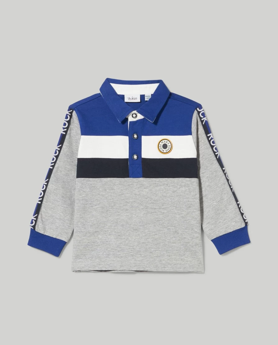 Blukids Newborn Baby Boys & Girls Long Sleeve Polo Shirt - Soft Cotton Comfort Fit