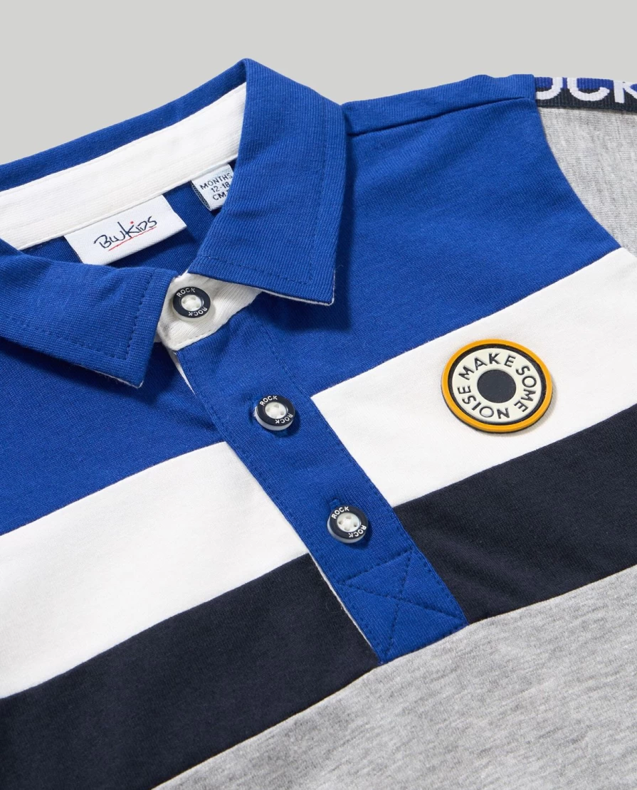 Blukids Newborn Baby Boys & Girls Long Sleeve Polo Shirt - Soft Cotton Comfort Fit