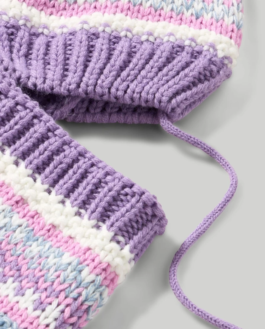 Blukids Kids Tricot Hat and Neck Warmer Set for Winter - Warm Knit Beanie and Scarf Combo for Children