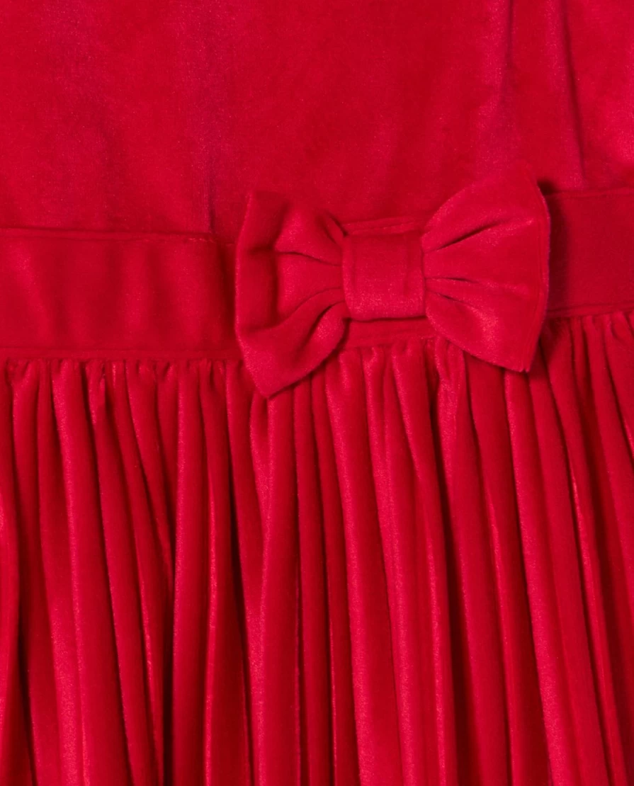 Blukids Girls Velvet Dress - Soft & Stylish Children's Party Wear
