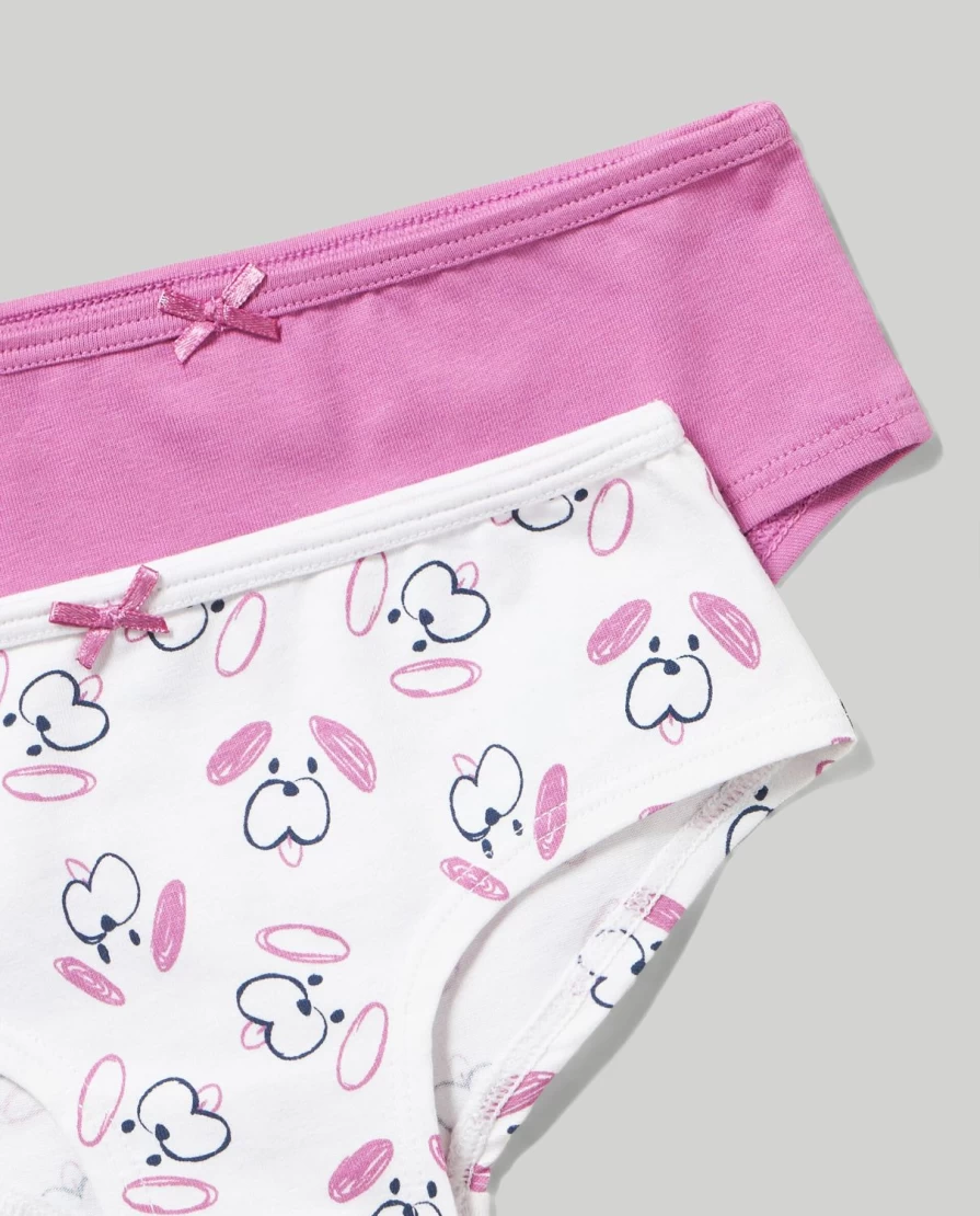 Blukids Newborn Baby Girl's 2-Pack Stretch Cotton Culottes