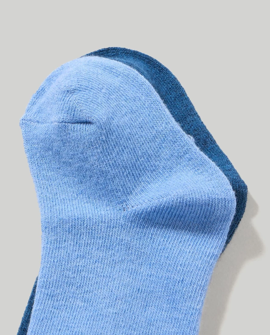 "Blukids Pack of 2 Soft Wool Blend Socks for Newborns – Warm & Comfortable Baby Footies"