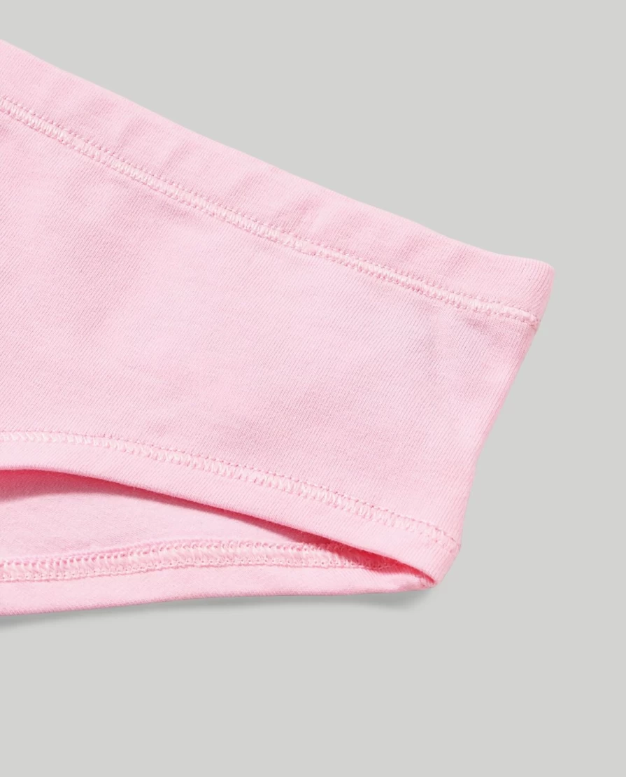 Blukids Girls Cotton Comfort Waist Briefs - Soft Kids Underwear for Children