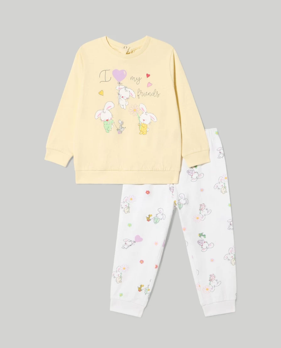 Blukids Newborn Baby Girls Long Pajama Set - 100% Pure Cotton Soft Sleepwear