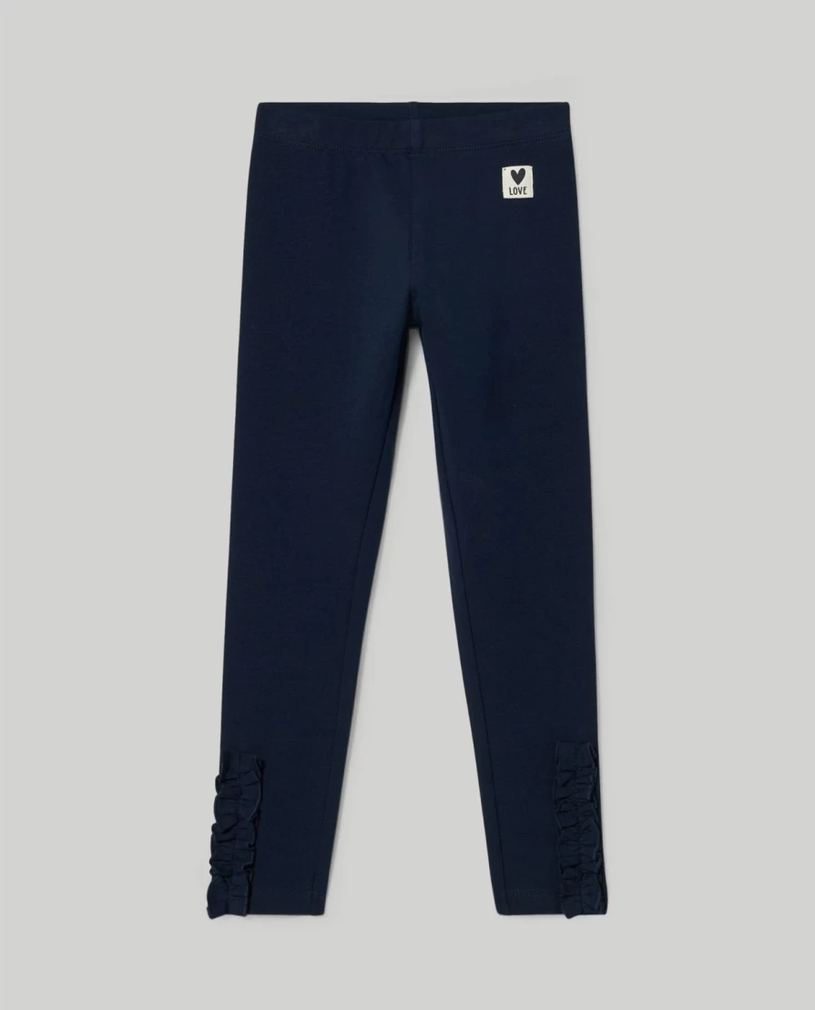 "Blukids Girls' Stretch Cotton Leggings with Fun Patches - Comfortable Kids' Leggings"