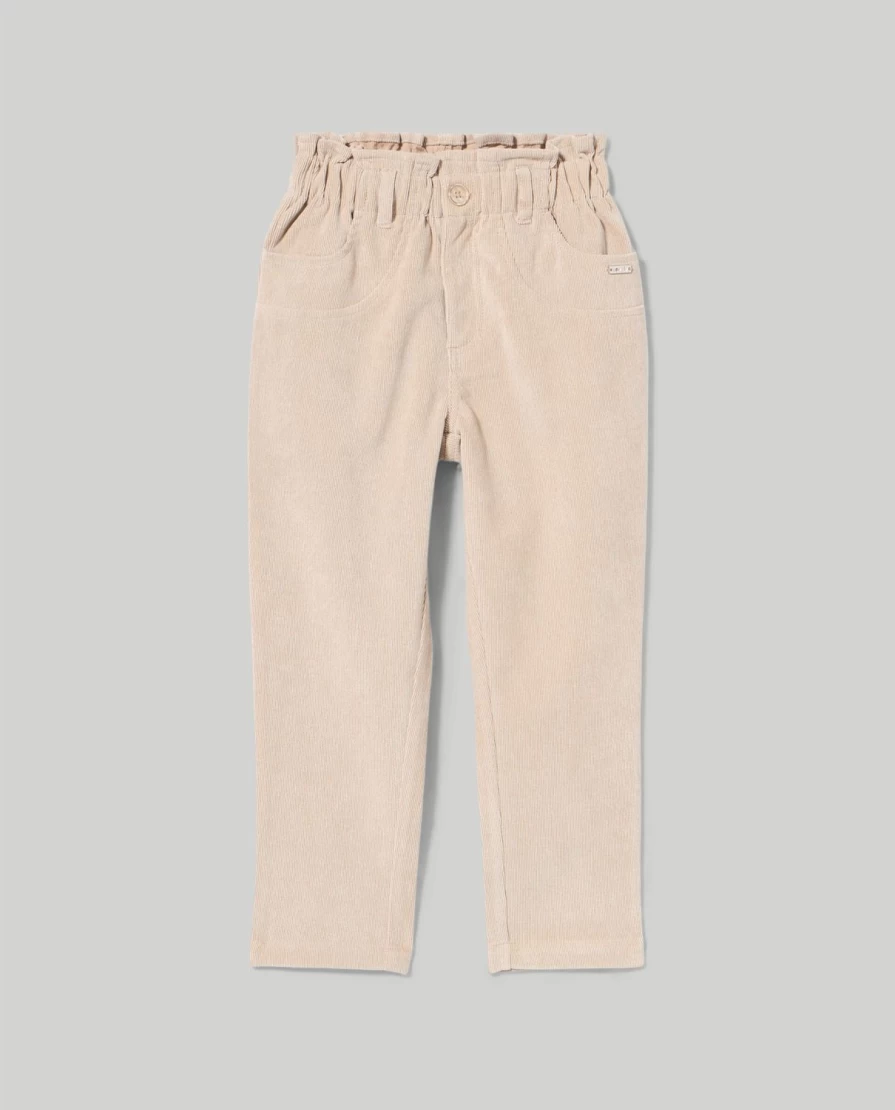 Blukids Youth Velvet Trousers for Girls - Soft & Stylish Paparbag Pants