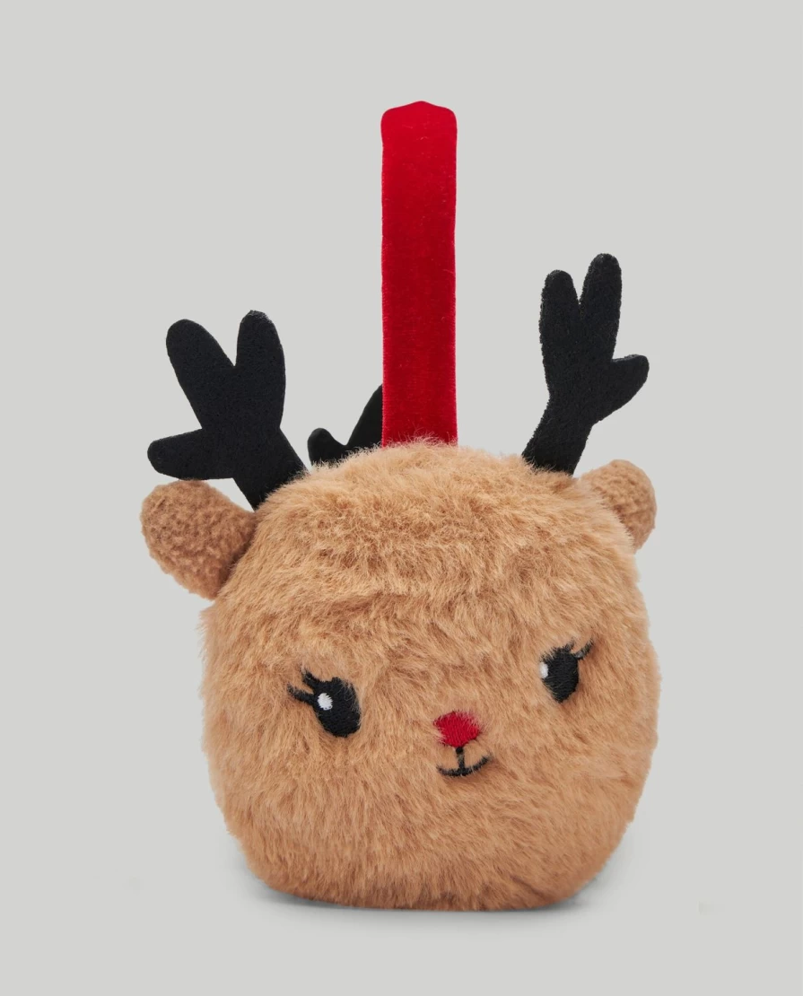 "Blukids Reindeer Earmuffs for Kids - Soft Faux Fur Winter Headband for Children"