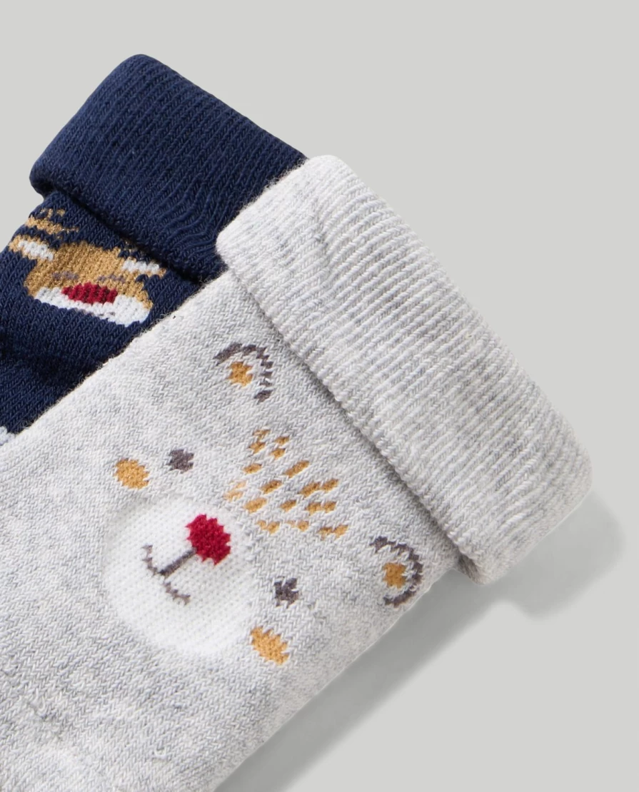 Blukids Baby Short Socks 2-Pack for Newborns - Soft and Comfortable