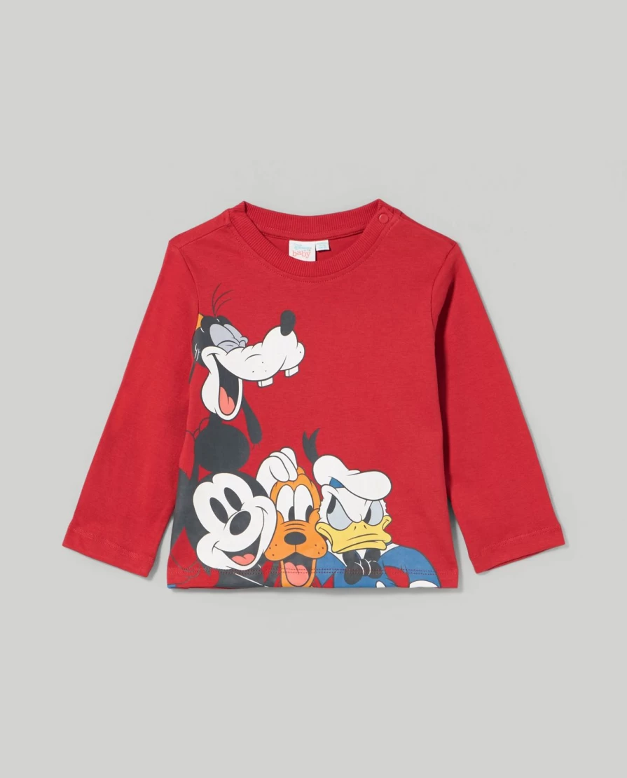 Blukids Newborn Baby Boys & Girls Disney Character Long Sleeve Cotton T-Shirt
