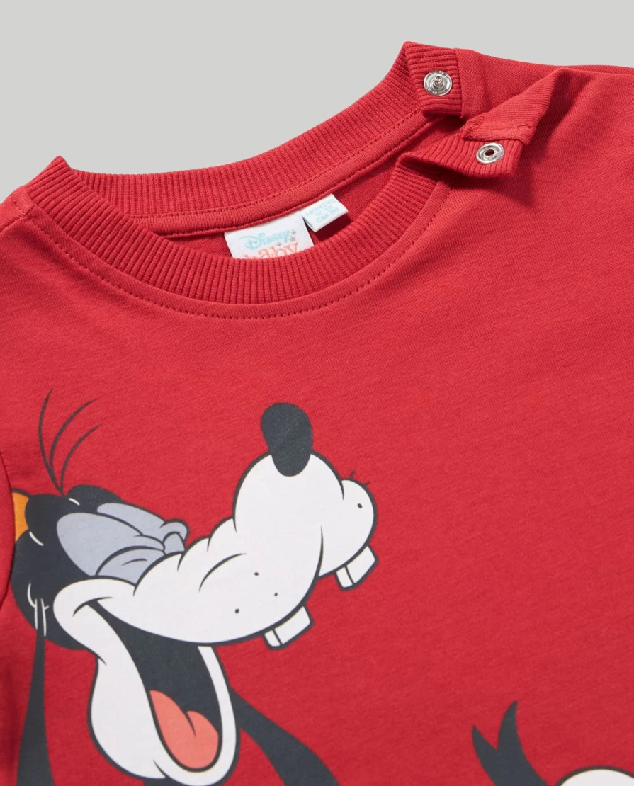 Blukids Newborn Baby Boys & Girls Disney Character Long Sleeve Cotton T-Shirt