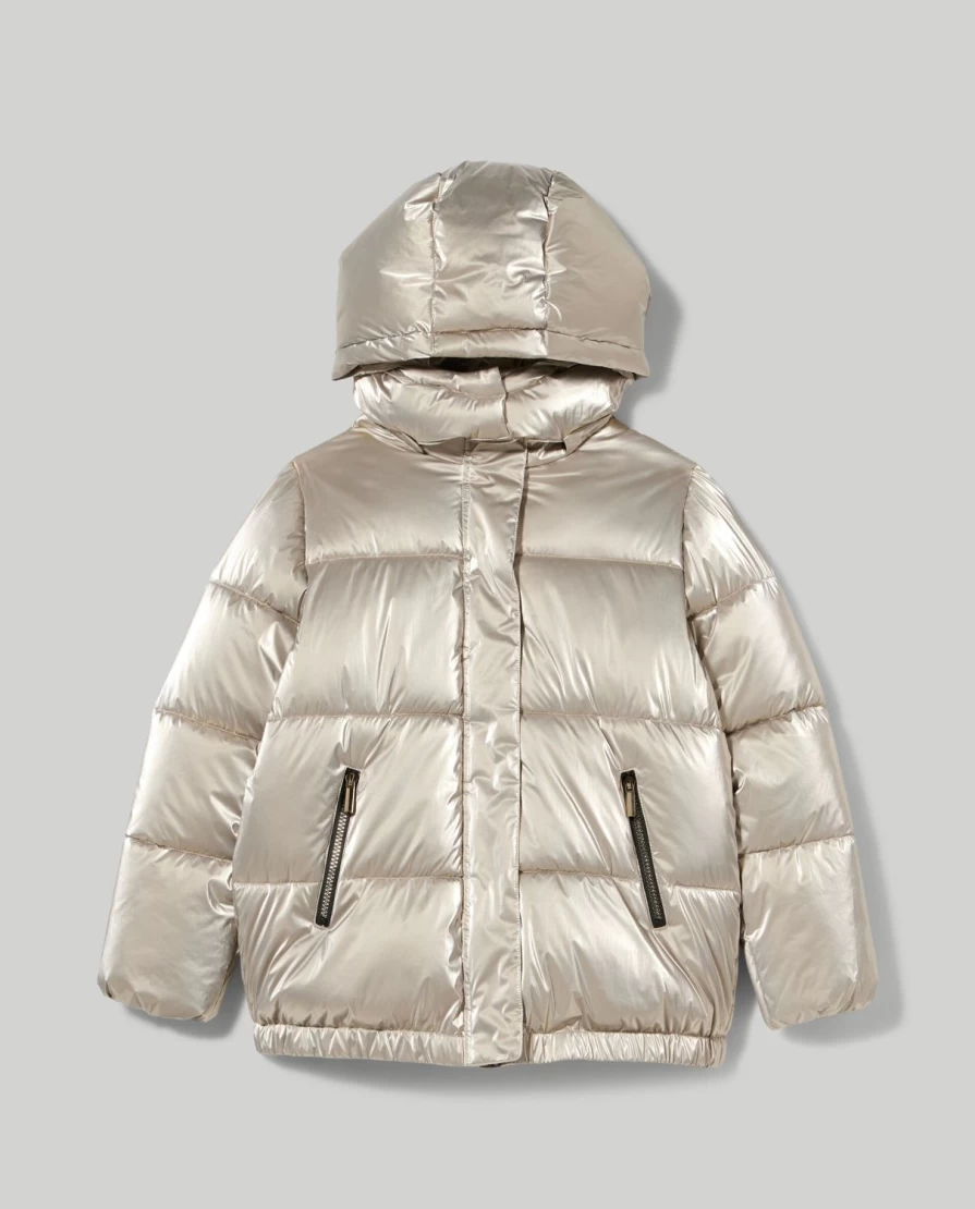 "Blukids Youth Frosted Effect Fabric Jacket for Girls – Stylish & Comfortable Outerwear"