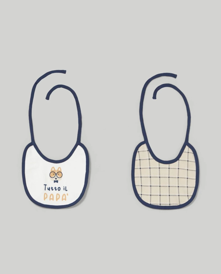 Blukids 2-Pack Soft Pure Cotton Bibs for Newborns – Gentle and Absorbent for Baby Care