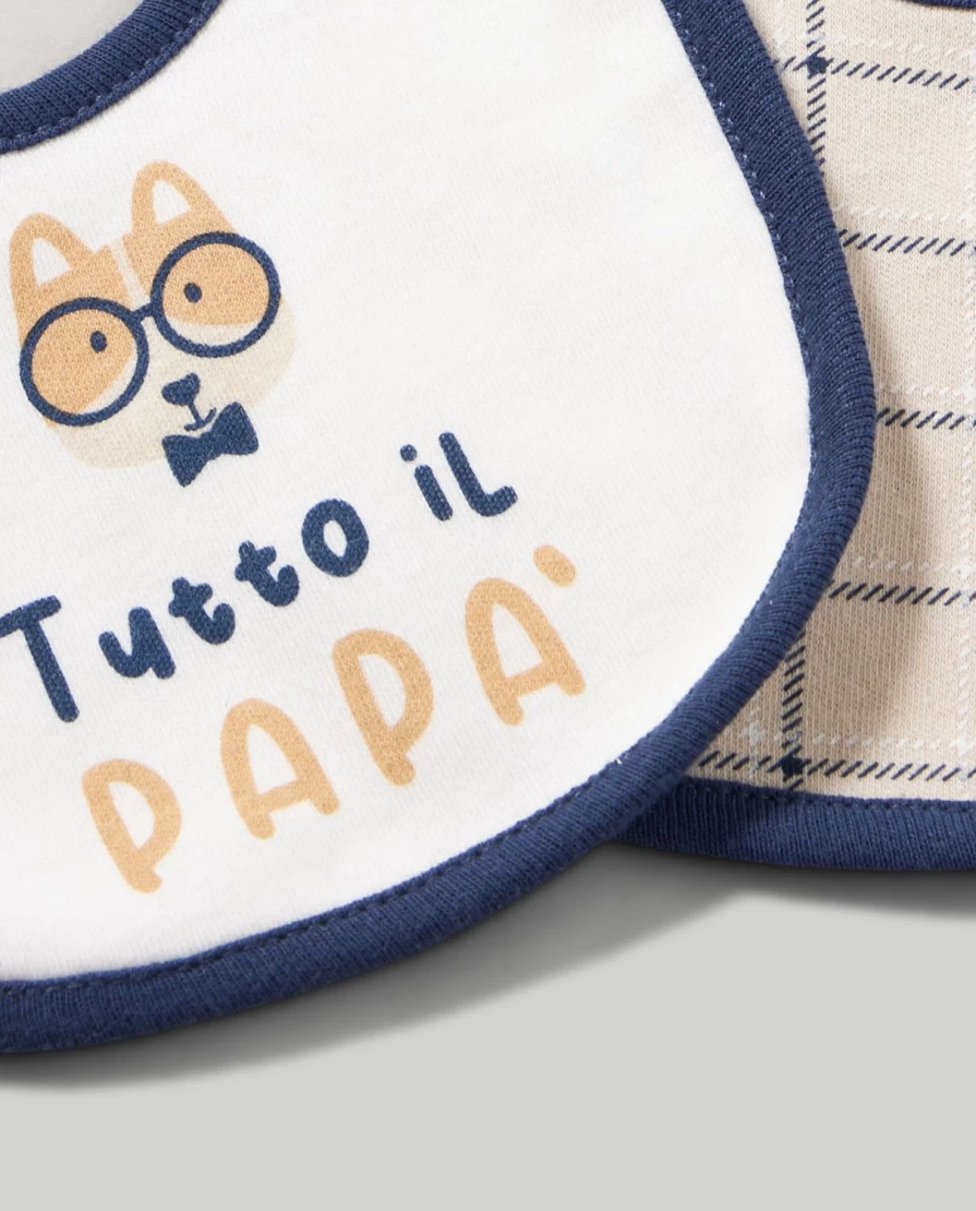 Blukids 2-Pack Soft Pure Cotton Bibs for Newborns – Gentle and Absorbent for Baby Care