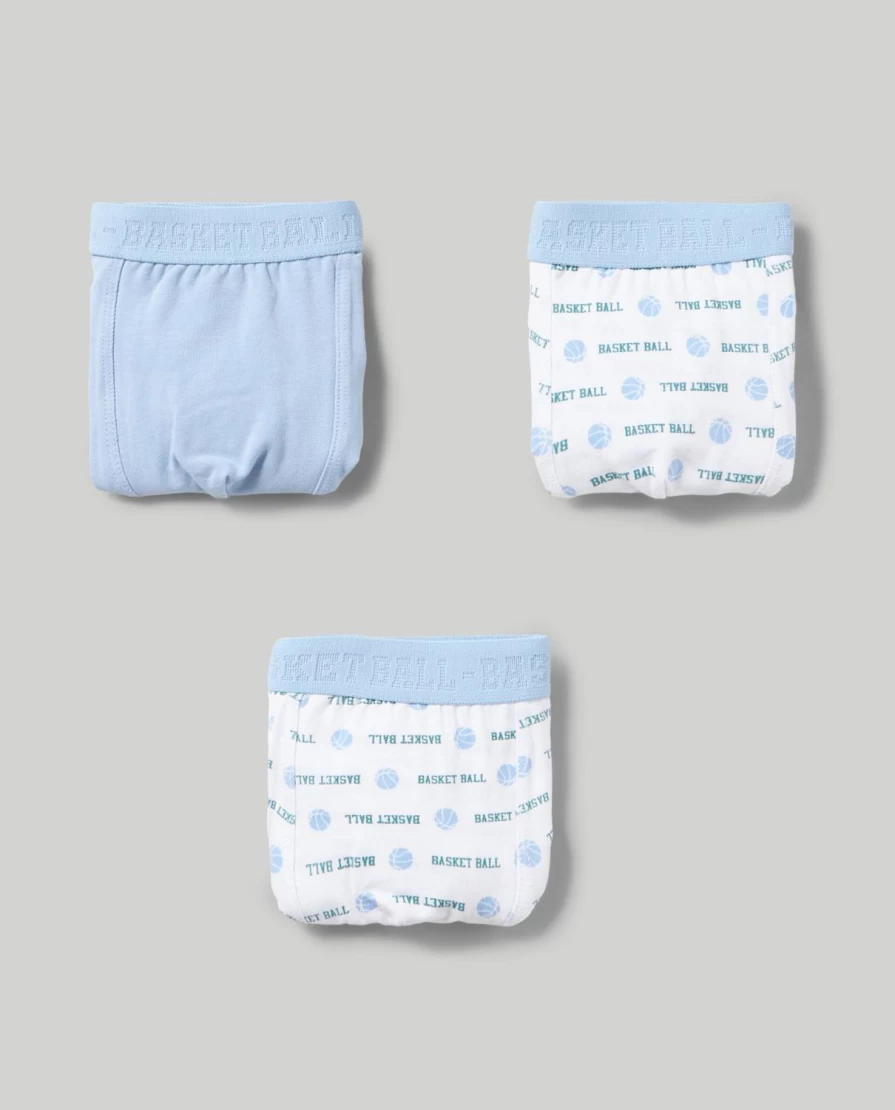 Blukids Youth Boys Cotton Stretch Boxer Briefs - Pack of 5 Comfortable Underwear
