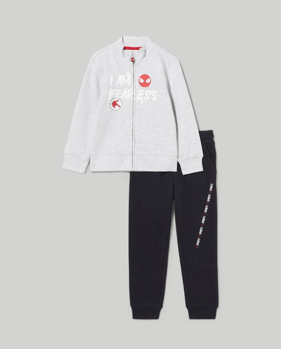 "Blukids Boys' Cotton Blend Jogging Set – Comfortable Children's Activewear"