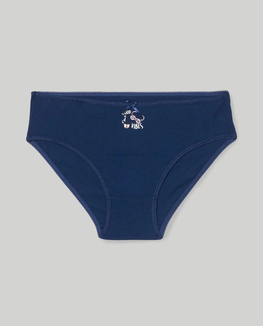 Blukids Youth Girls' Cotton Underwear Pack of 7 - Soft Comfort Briefs for Kids