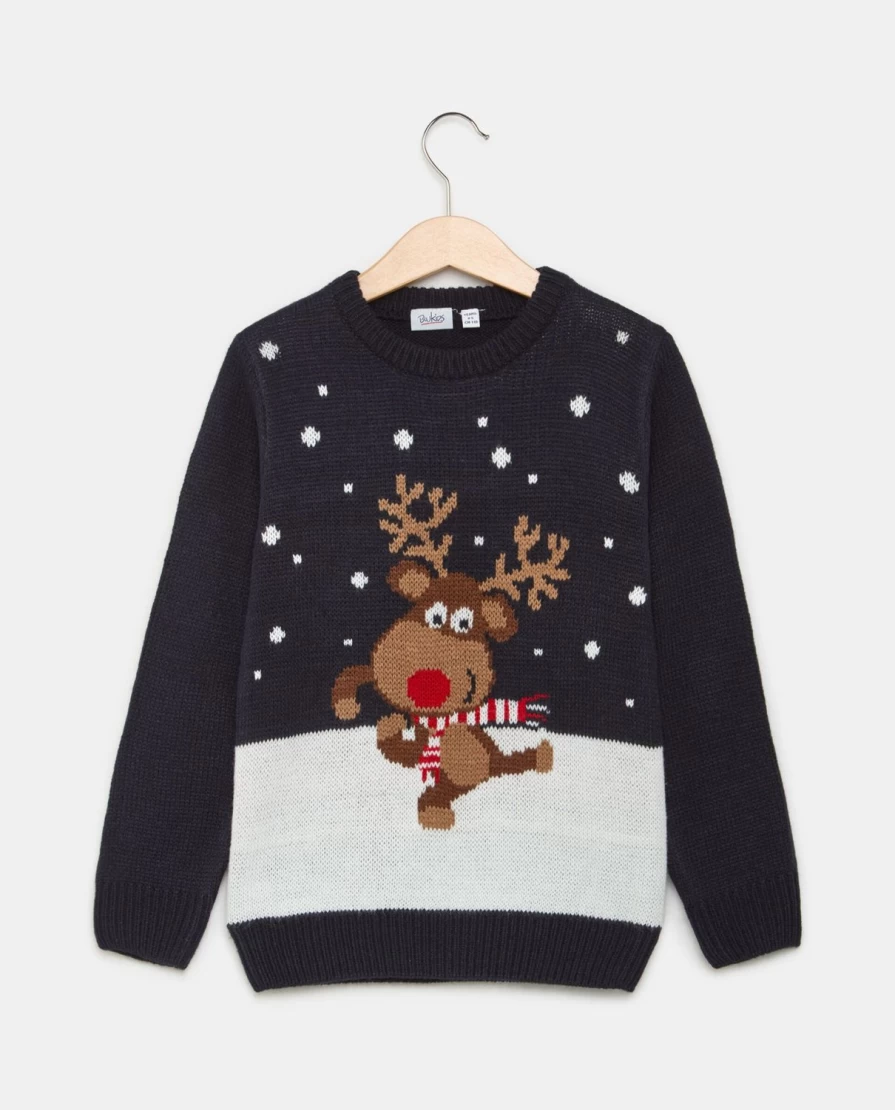 "Blukids Christmas Jacquard Choker Necklace for Children"