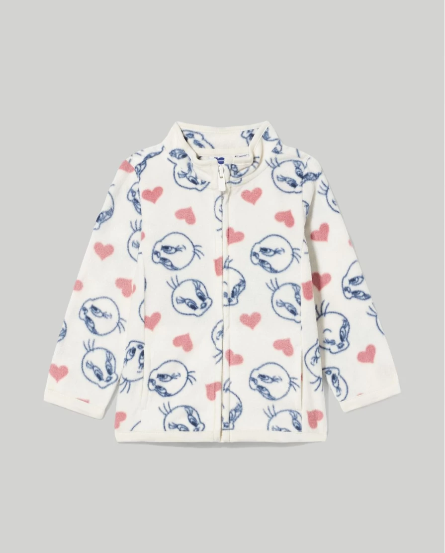 Blukids Newborn Baby Girls Full Zip Fleece Jacket - Soft & Cozy Winter Wear