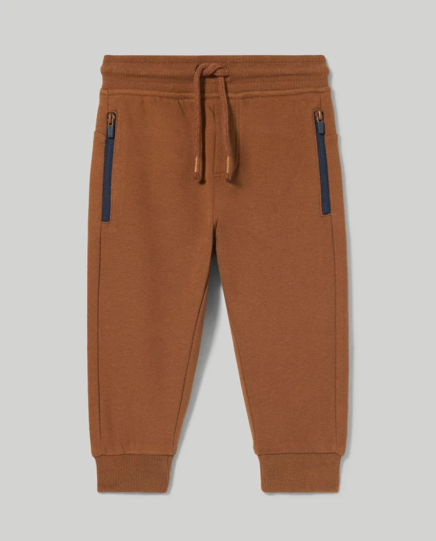 Blukids Newborn Pure Cotton Fleece Jogger Pants for Babies - Soft & Comfortable