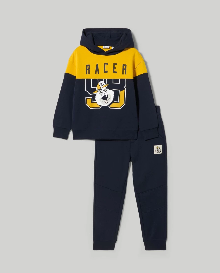 "Blukids Boys' Pure Cotton Jogging Set – Comfortable Children's Activewear"