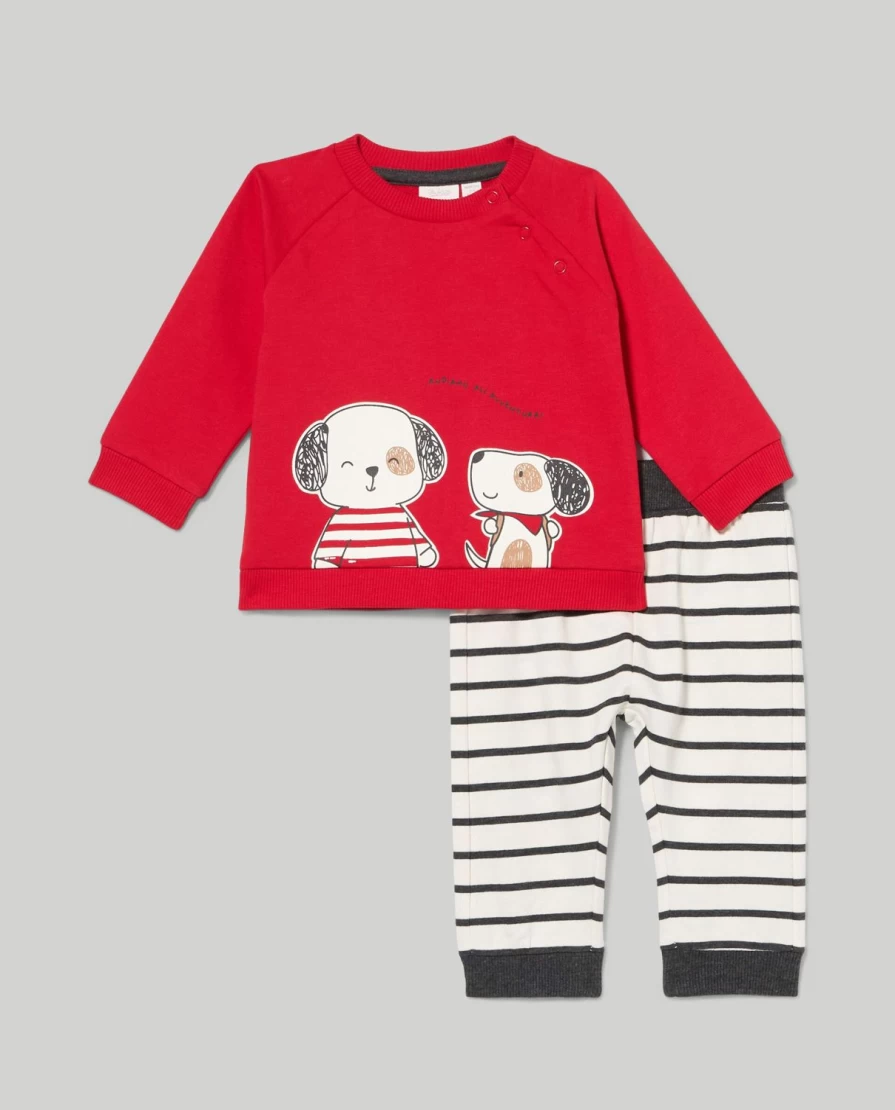 Blukids Newborn French Terry Jogging Set - Soft Baby Unisex Outfit for Comfort & Style