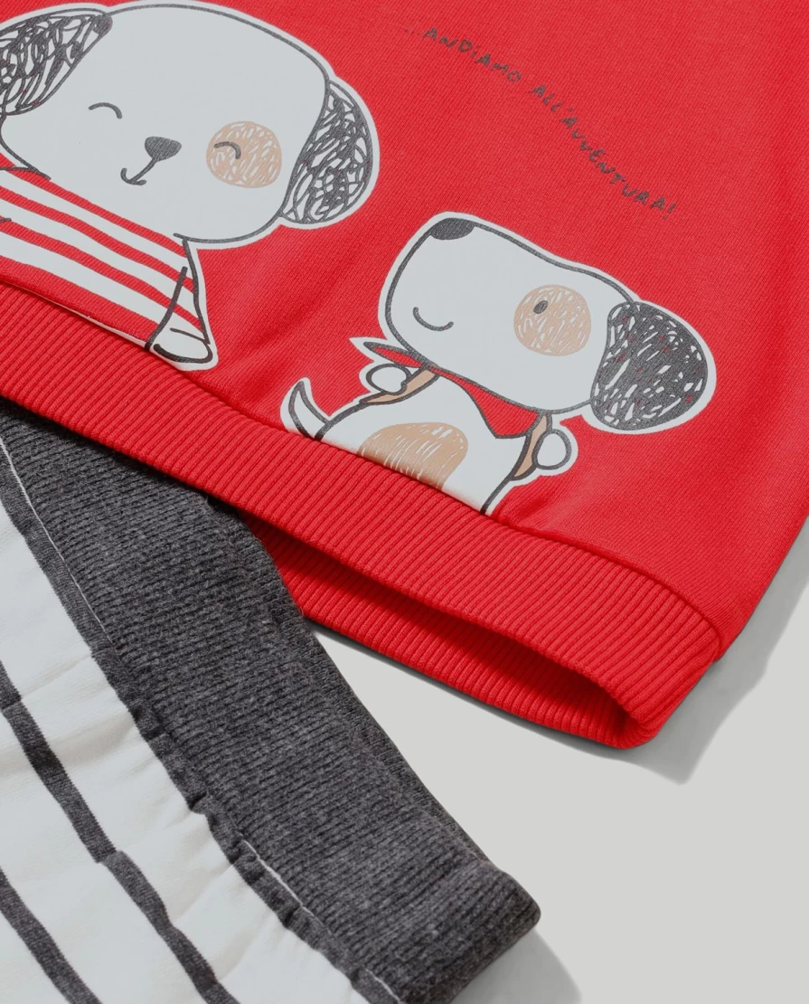 Blukids Newborn French Terry Jogging Set - Soft Baby Unisex Outfit for Comfort & Style