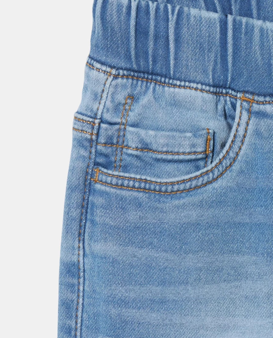 Blukids Boys' Denim Joggers - Comfortable Stylish Kids Jeans Pants for Active Children