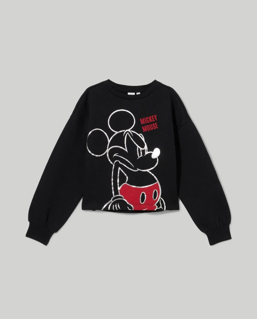 Blukids Youth Disney Girls' Brushed Cotton Sweatshirt