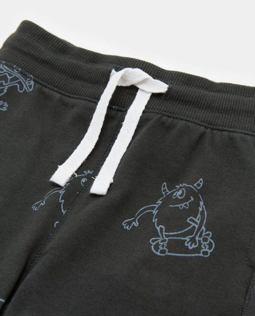 Blukids Newborn Printed Pure Cotton Fleece Pants - Soft & Comfortable Baby Bottom