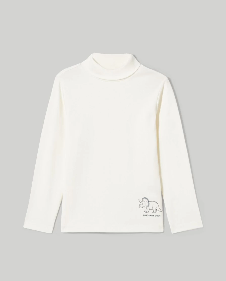 Blukids Children's Pure Cotton Soft Turtleneck Top for Boys and Girls