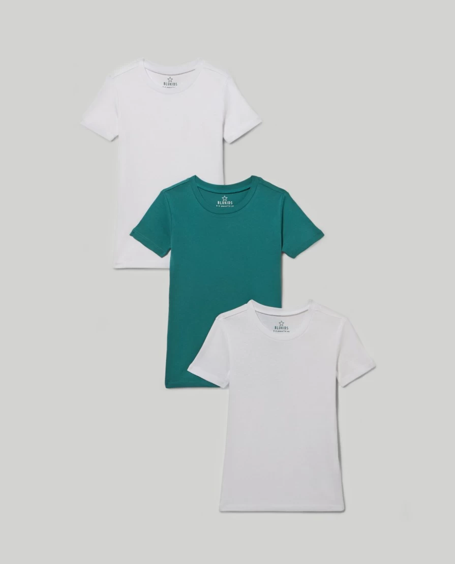"Blukids 3-Pack Boys' Soft Cotton Underwear T-Shirts | Comfortable Kids' Undershirts"