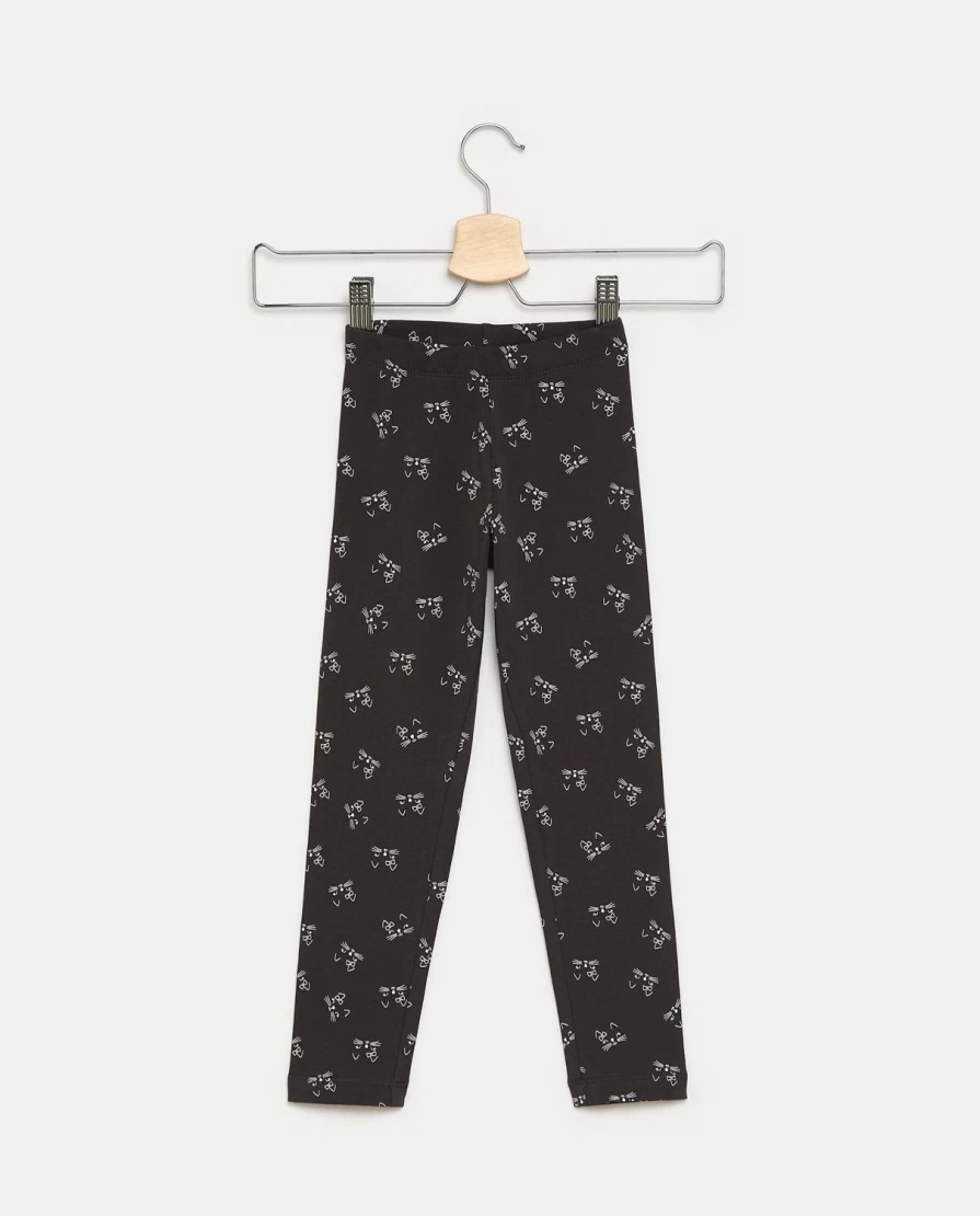 "Blukids Girls' Stretch Cotton Patterned Leggings for Children"