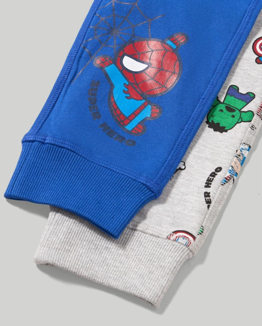 "Blukids Newborn Baby Joggers - Pack of 2 Adorable Printed Pants"