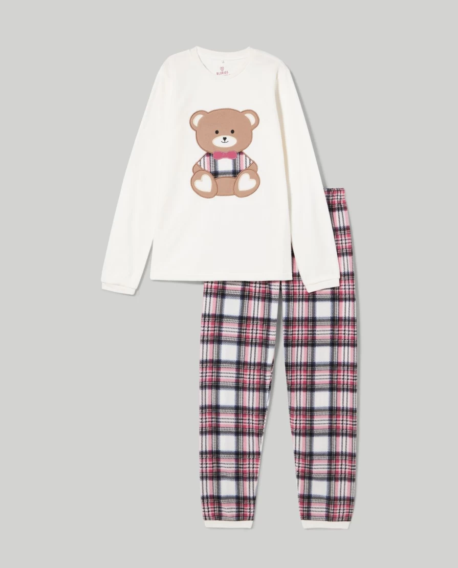 Blukids Youth Girls' Mini Me Fleece Pajama Set - Cozy Matching Sleepwear