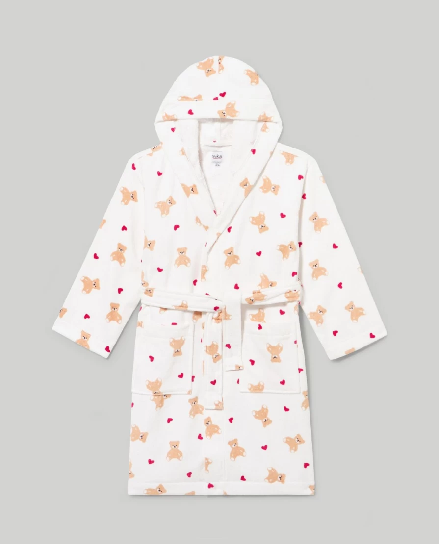Blukids Kids Cotton Bathrobe - Soft & Comfortable Children's Robe for Girls