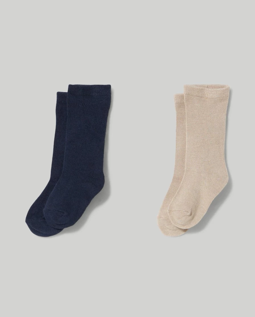 Blukids 2-Pack Soft Bamboo Socks for Newborn Babies – Breathable & Comfortable